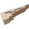 Ekena Millwork 4"W x 24"D x 8"H Thin Mayflower Rough Cedar Woodgrain TimberThane Corbel, Primed Tan CORUR04X24X08MAYRCPR - alternate 2